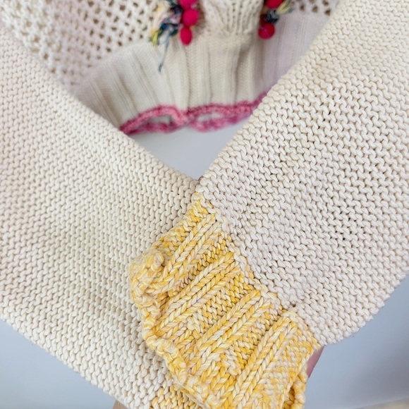 Anthropologie Angel of the North Pom  Pom Sweater - Picture 8 of 11